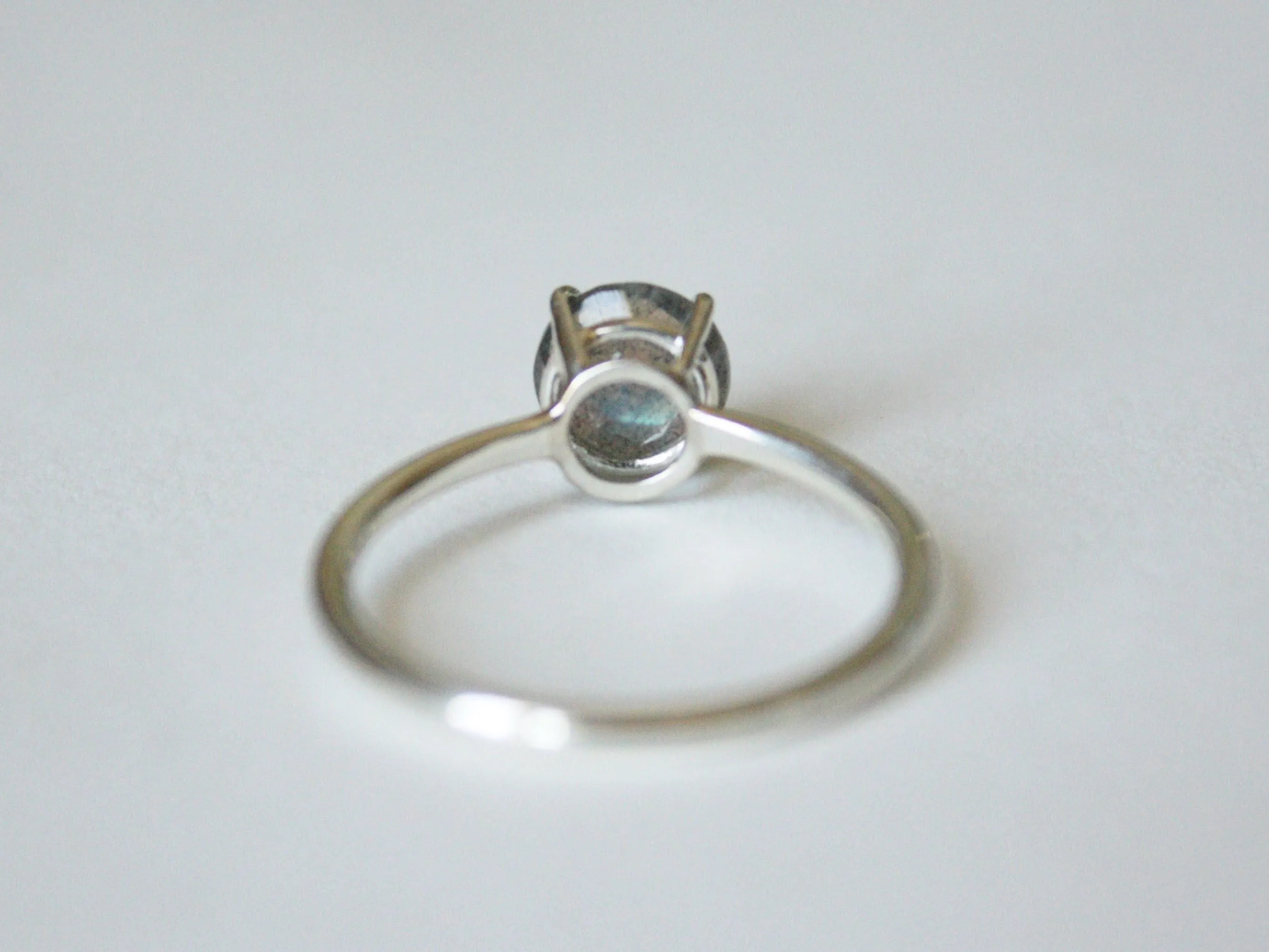 Labradorite Ring, 7mm Round
