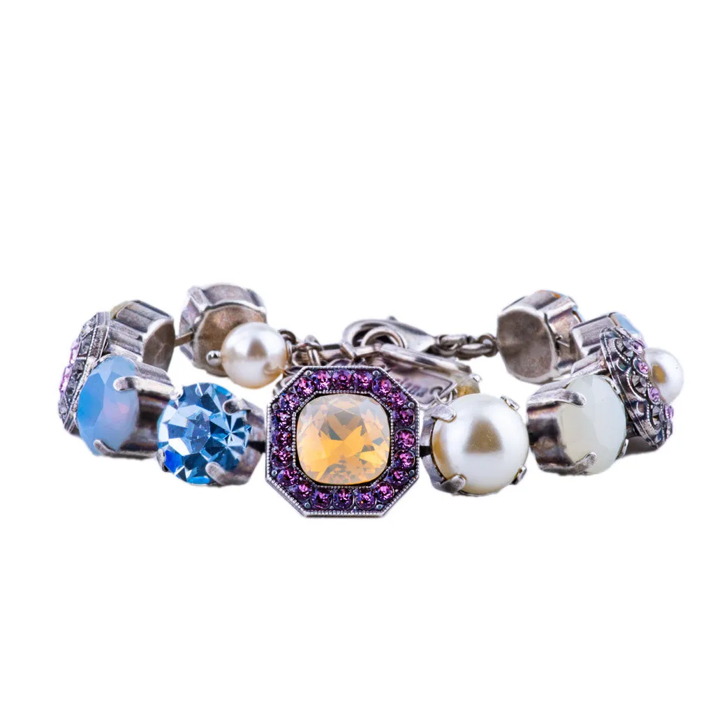 Large Square Cluster Bracelet in "Cake Batter" *Custom*