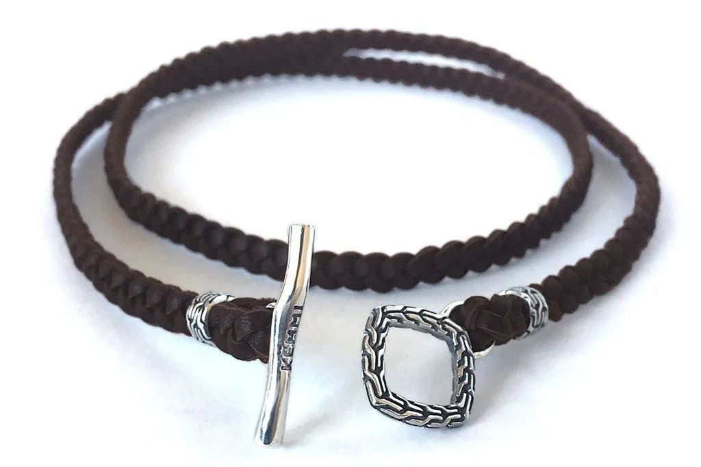 Leather Wrap Brown Bracelet