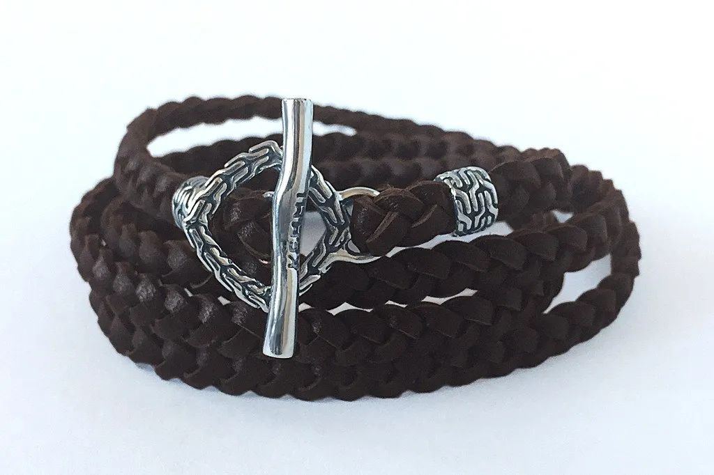 Leather Wrap Brown Bracelet
