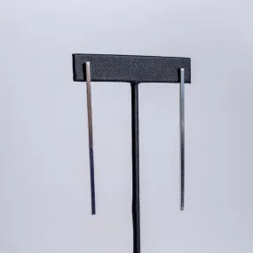 Linear bar Earrings - Choose Your Metal