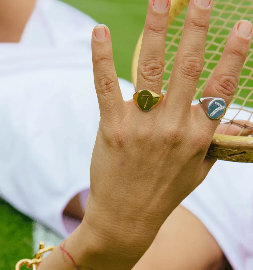 Lucky Number Signet Ring