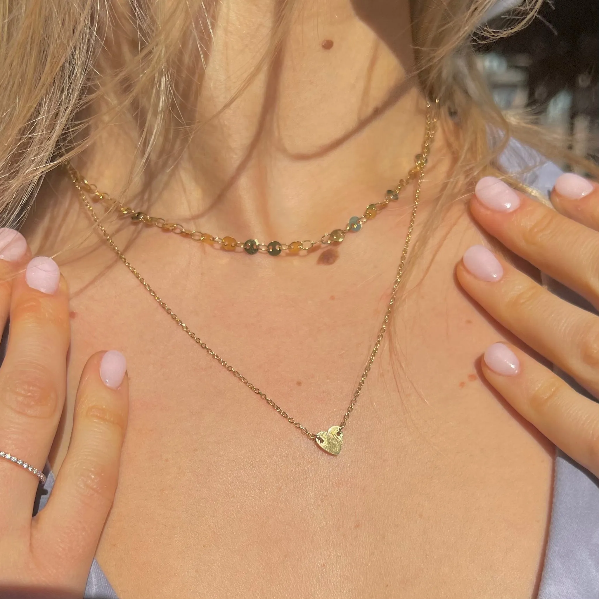Lucy Silver Heart Necklace