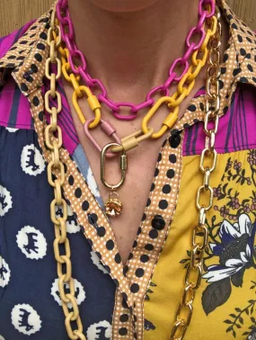 Luxe Link Enamel Chain Necklace