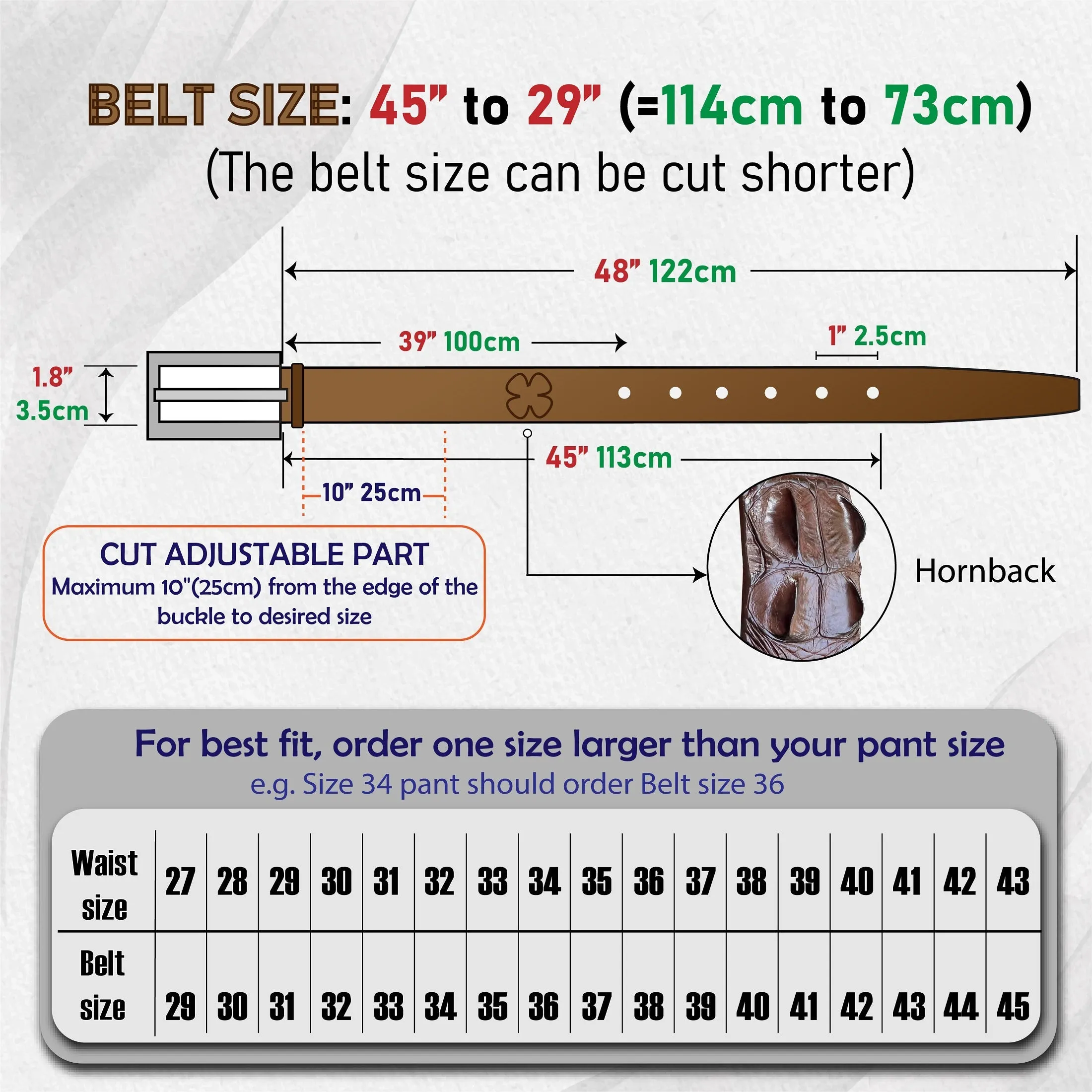 Luxury Dark Brown Alligator HornBack Leather Belt For Men - Pin Buckle | BEHO33-PIN