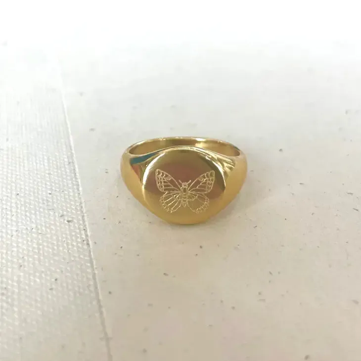 Mariposa Signet Ring