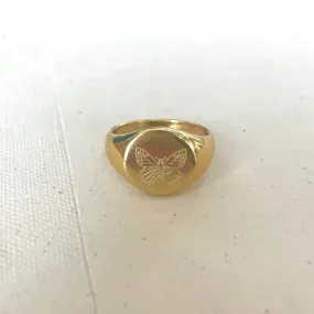 Mariposa Signet Ring
