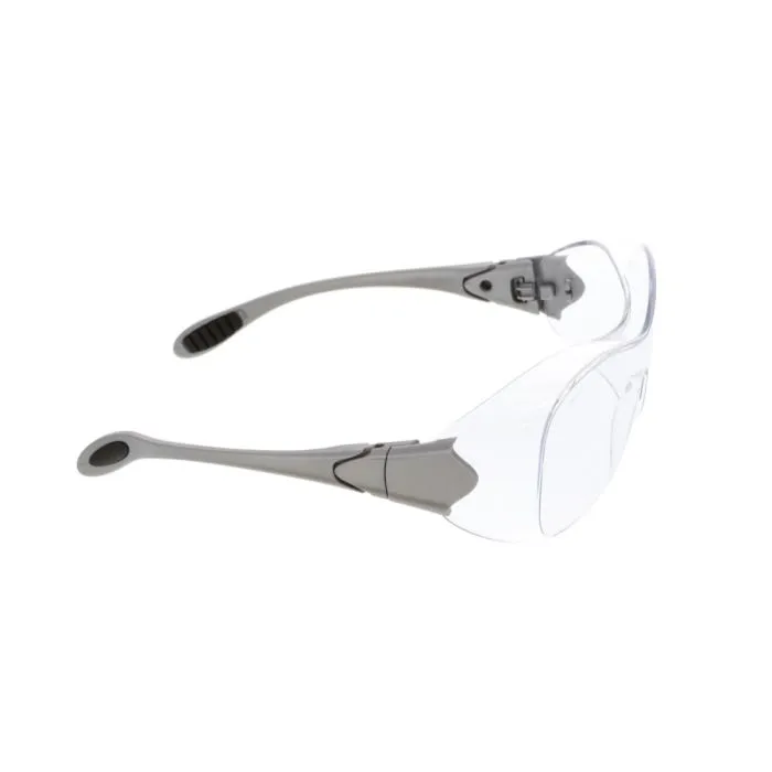 MCR Safety Law OTG OG110AF Anti-Fog Lens Over The Glass Safety Glasses, Gray, 1 Pair