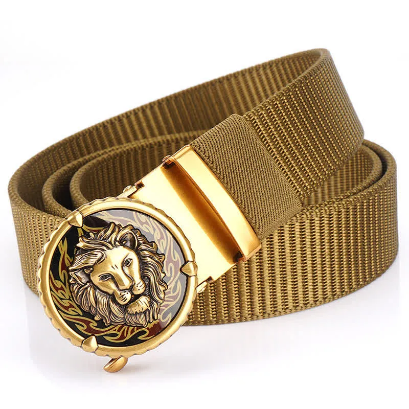 Men's Jungle Lion King Nylon Belt
