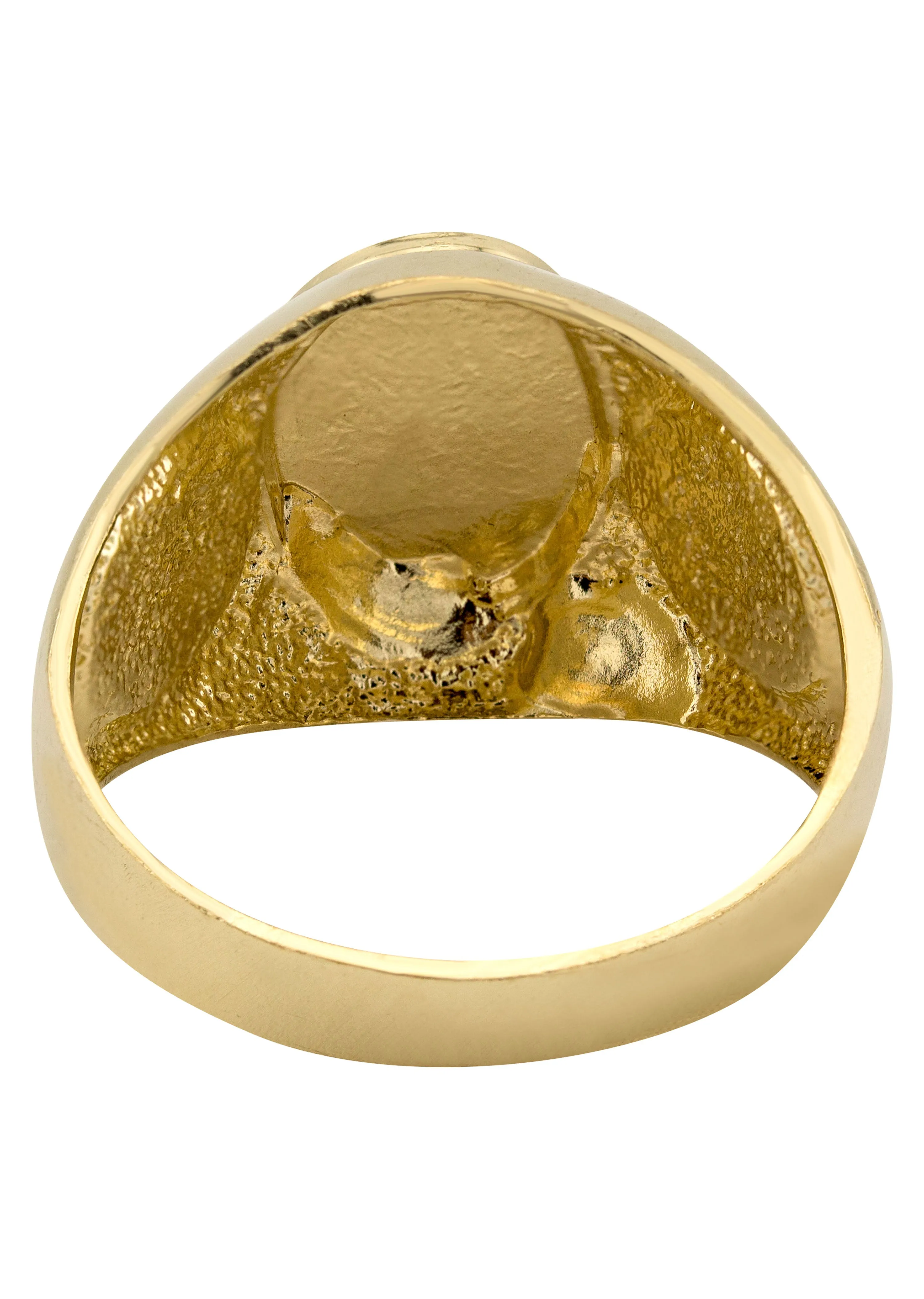 Mens Virgin Mary Signet Ring - 10K Gold | 6 Grams