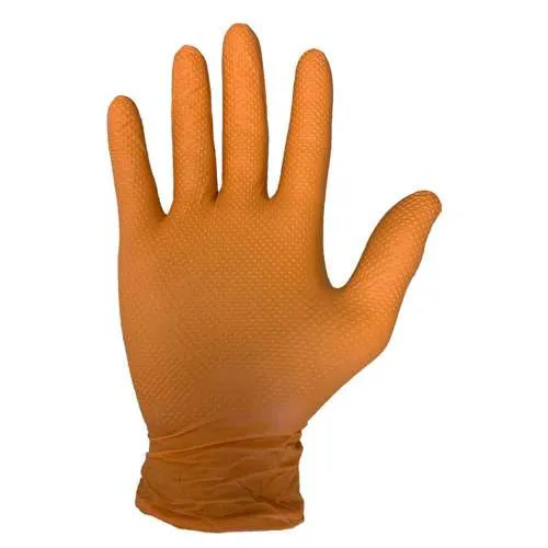 Mercator Ideall Grip Multi Use Orange Nitrile Gloves