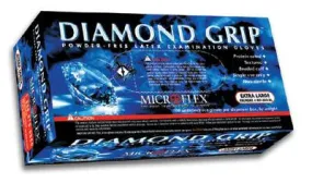 Microflex X-Large Natural 9.8" Diamond Grip 6.3 mil Latex Ambidextrous Non-Sterile Powder-Free Disposable Gloves With Textured Fingers Finish And Beaded Cuffs (100 Each Per Box)