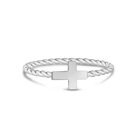 Minimal Stackable Cross Ring