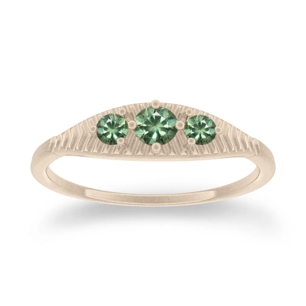Mojave Ring, Green Sapphire