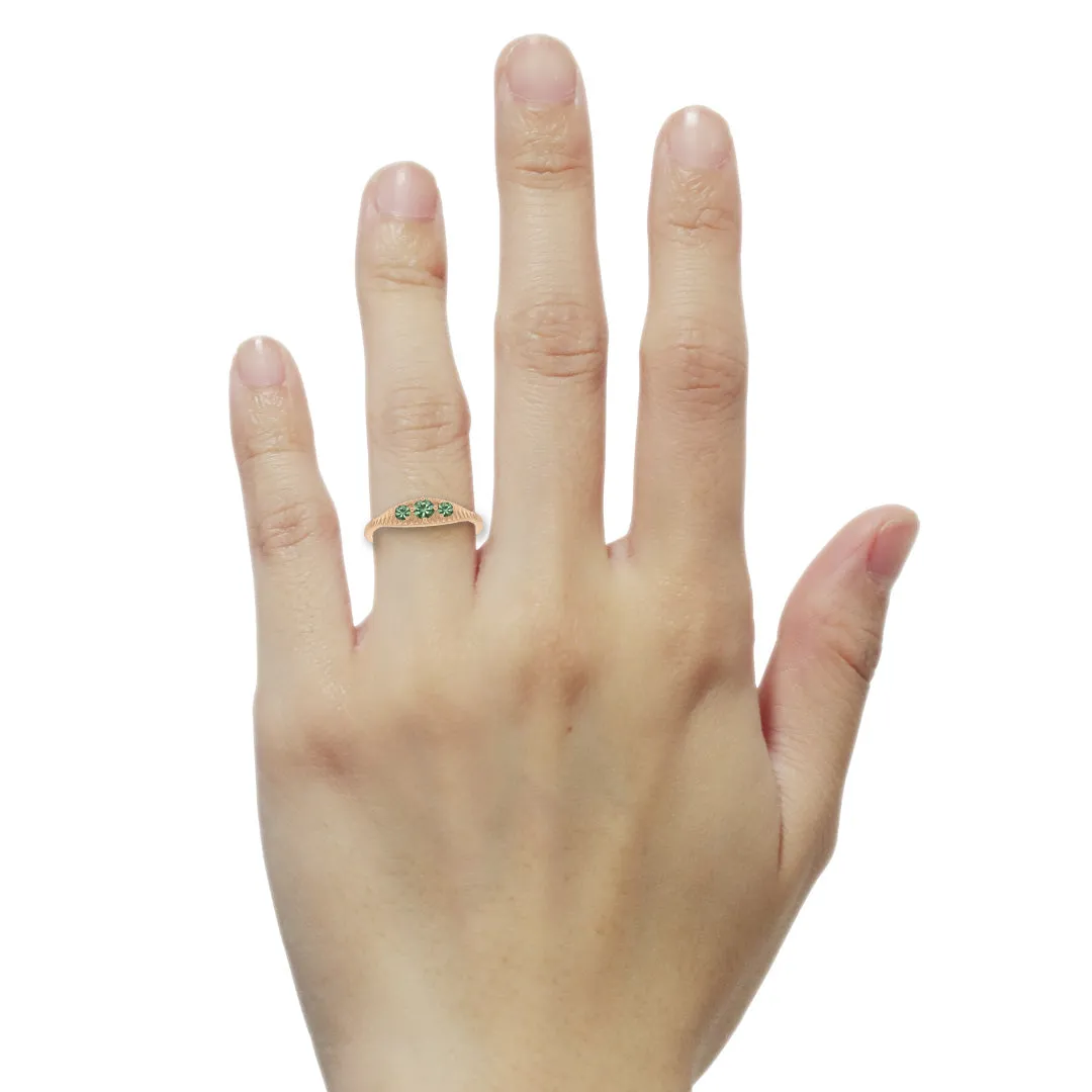 Mojave Ring, Green Sapphire