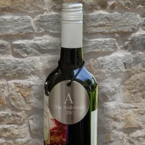 Monogram Wine Bottle Medallions Set of 2