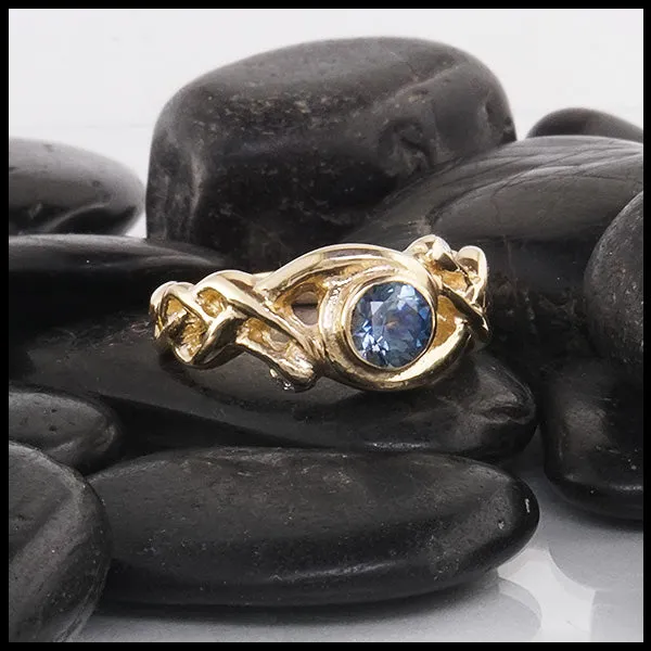 Montana Sapphire Wedding Set
