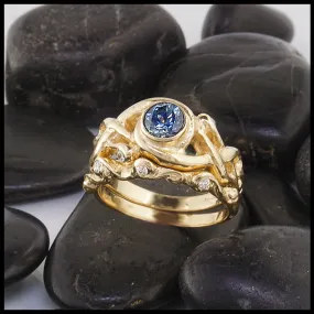 Montana Sapphire Wedding Set