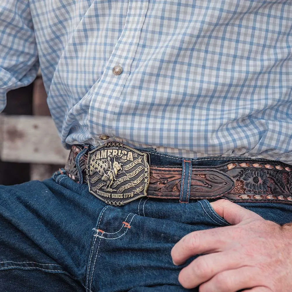 Montana Silversmiths Cowboy Since 1776 Attitude Buckle
