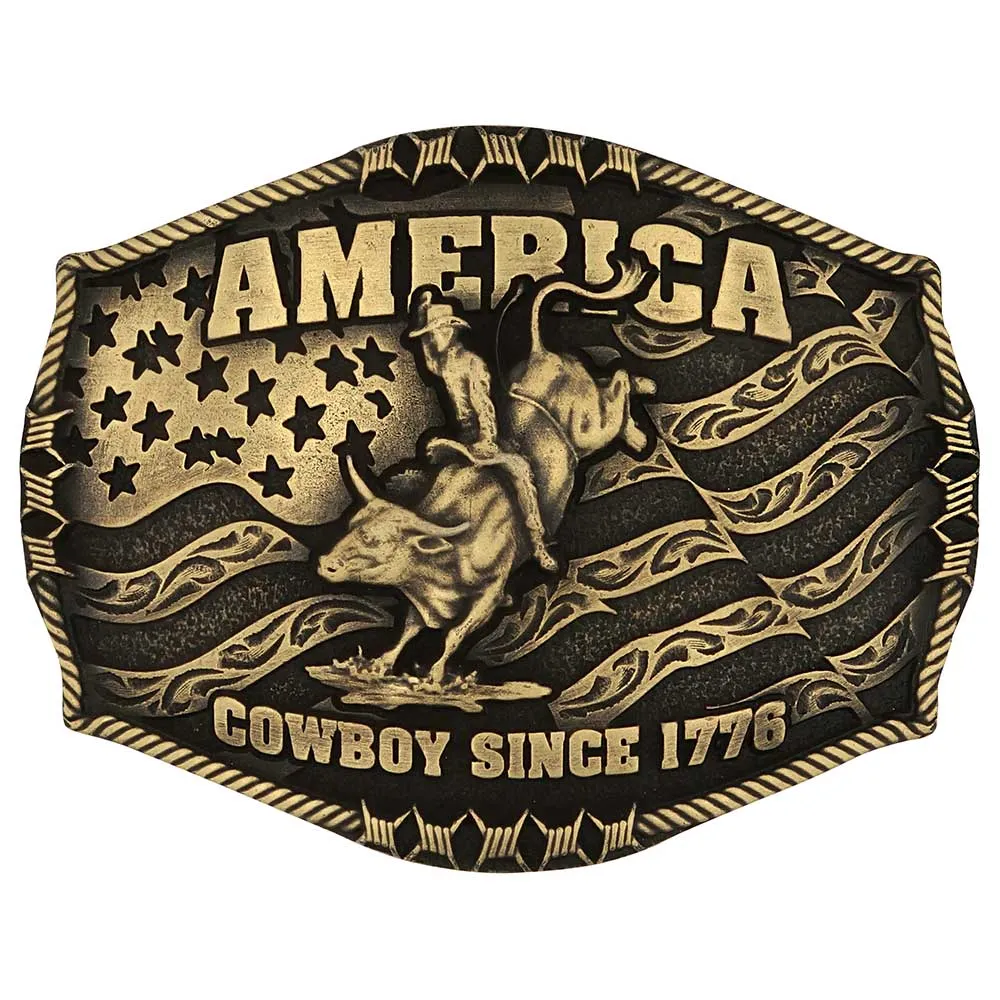 Montana Silversmiths Cowboy Since 1776 Attitude Buckle
