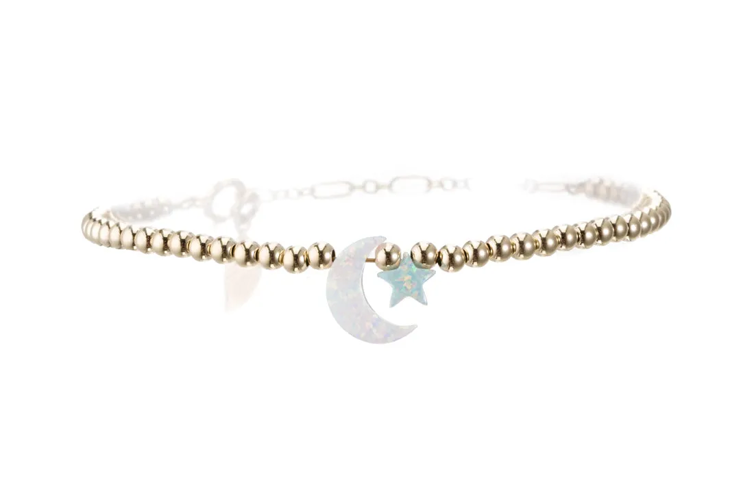 MOON   STAR OPAL BRACELET