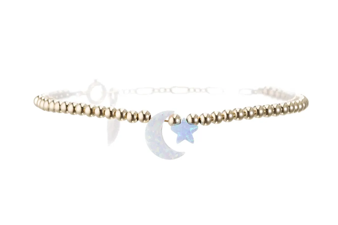 MOON   STAR OPAL BRACELET