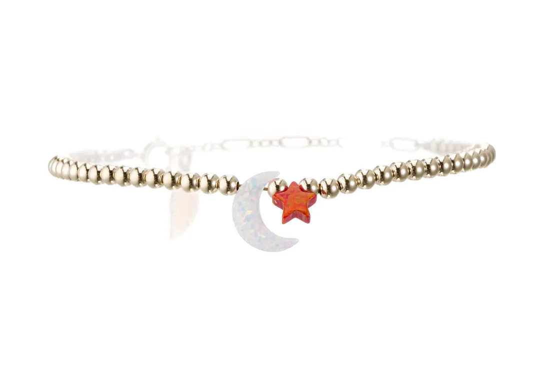 MOON   STAR OPAL BRACELET