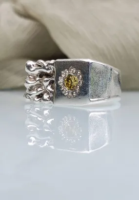 Mothmade Jewels Lichen Signet Ring