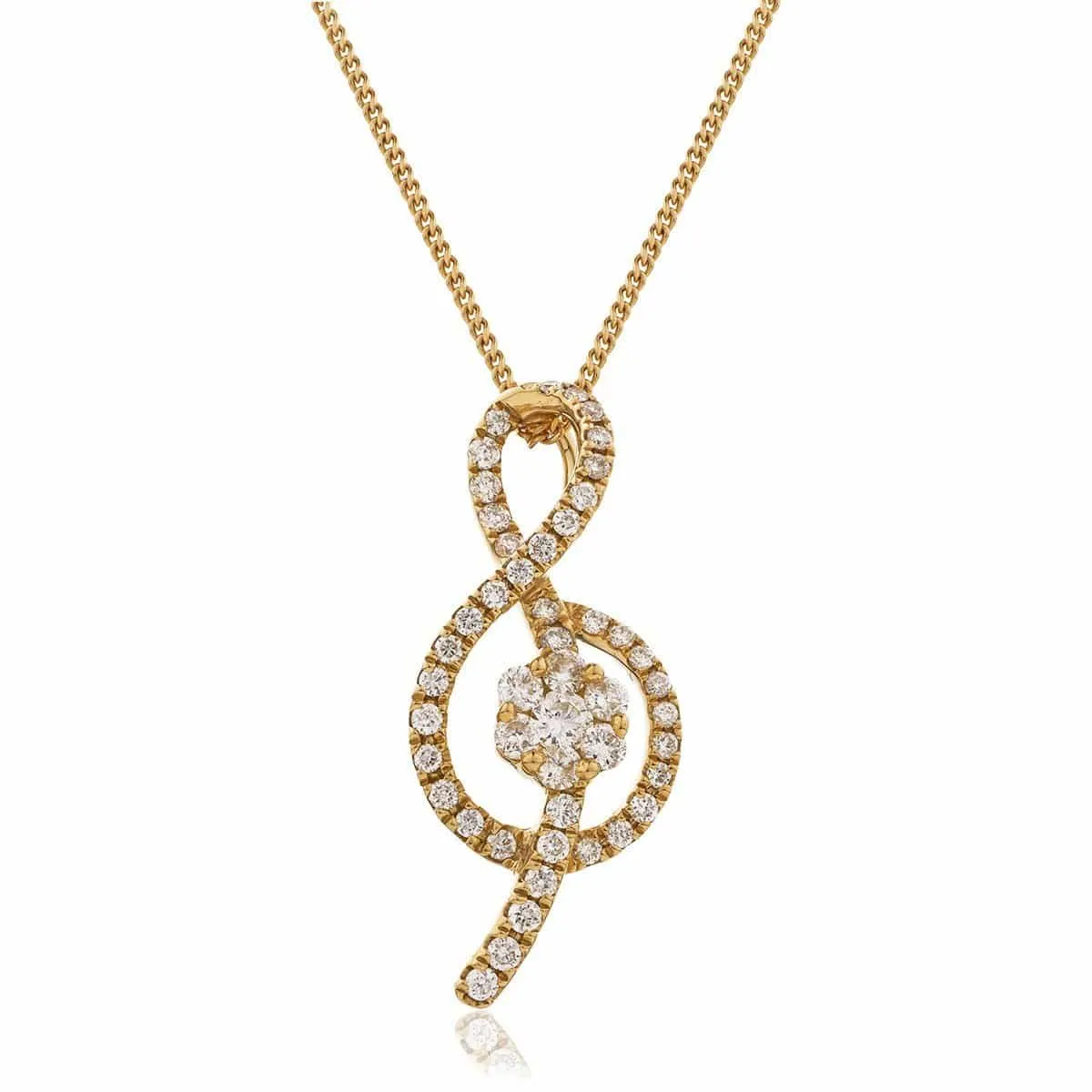 Musical Note Cluster Pendant