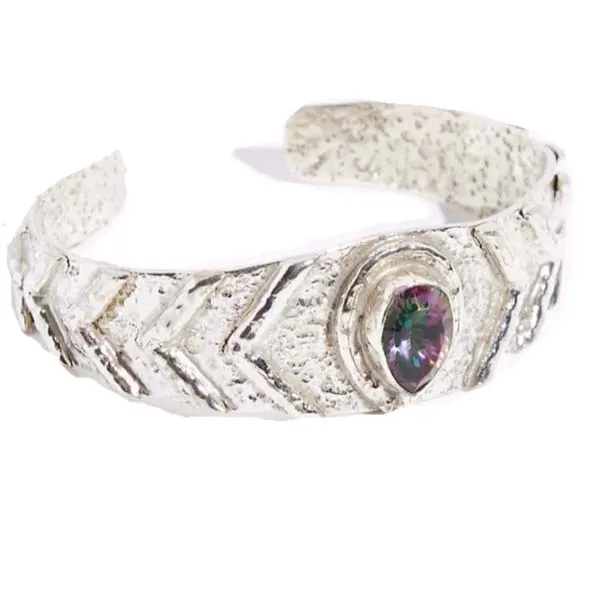 Mystic Topaz Bangle - A Celestial, Sustainable Accessory