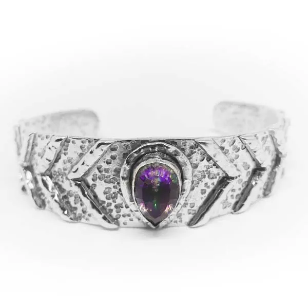 Mystic Topaz Bangle - A Celestial, Sustainable Accessory
