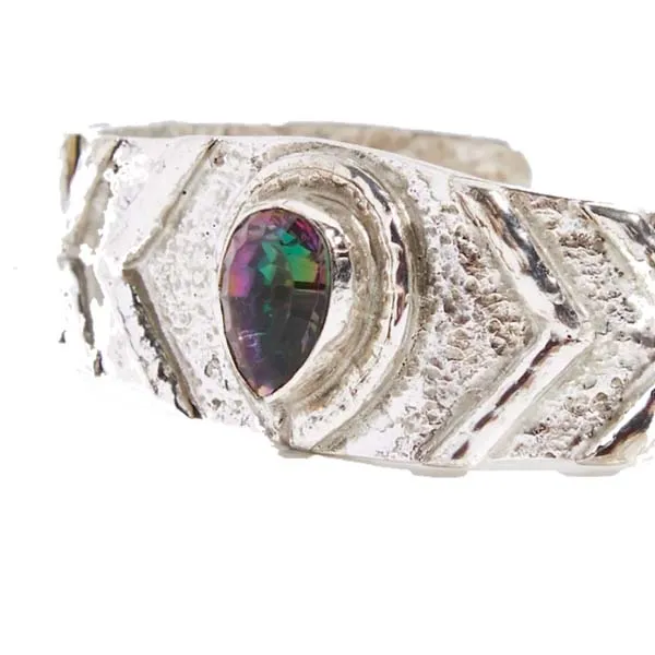 Mystic Topaz Bangle - A Celestial, Sustainable Accessory