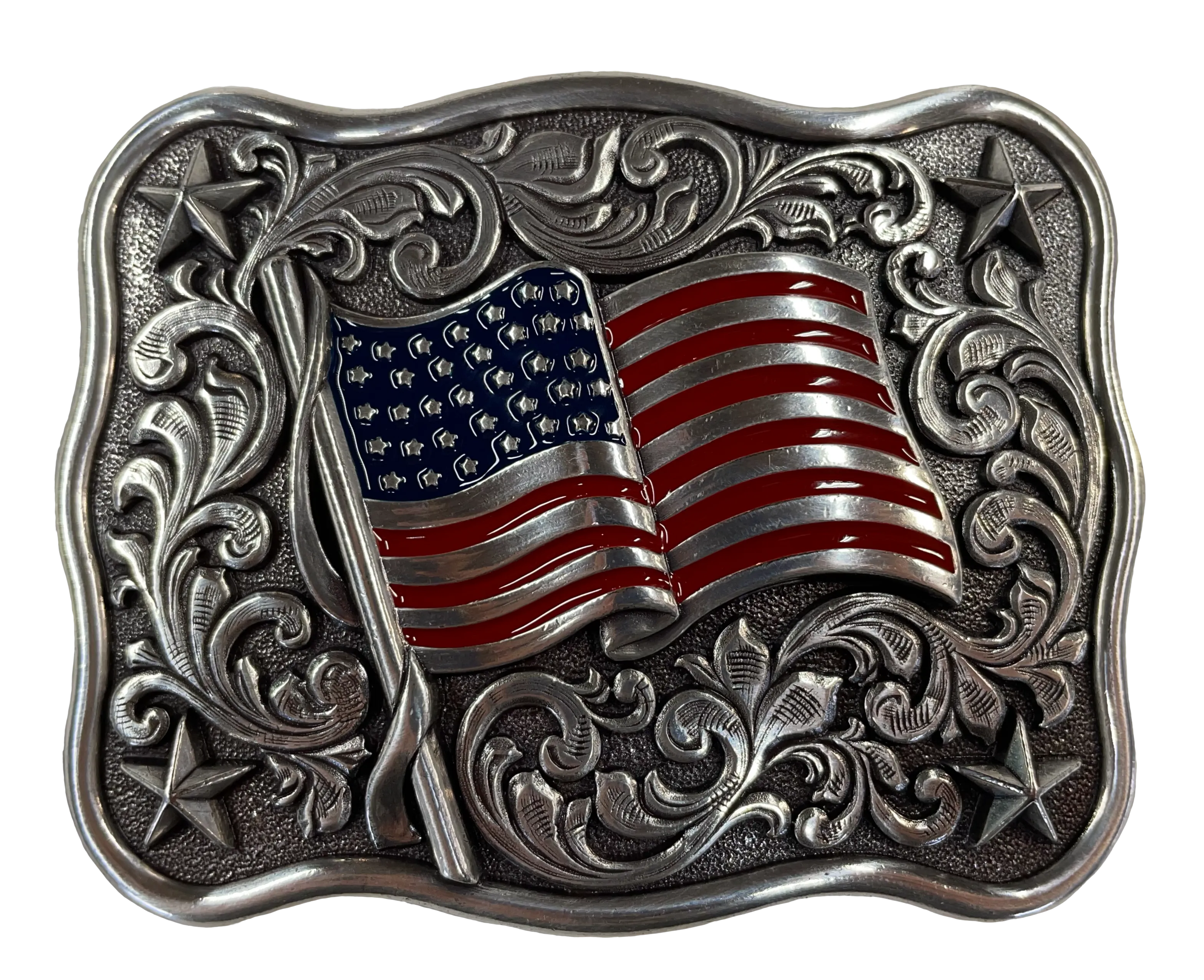 Nocona Flying American Flag Buckle