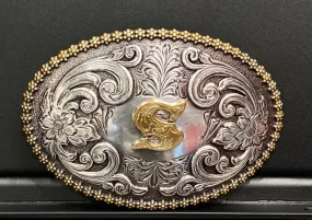 Nocona Initial Belt Buckle S