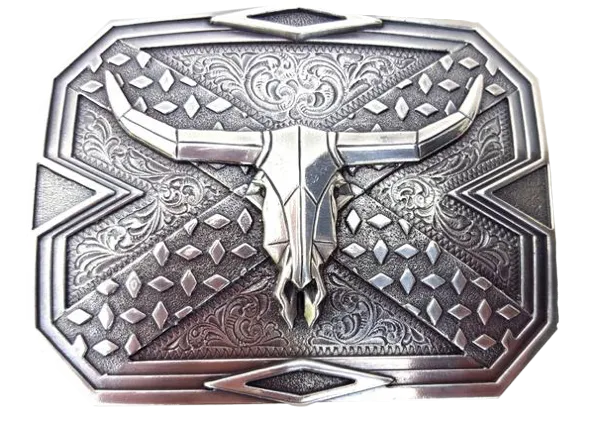 Nocona Steer Skull Buckle