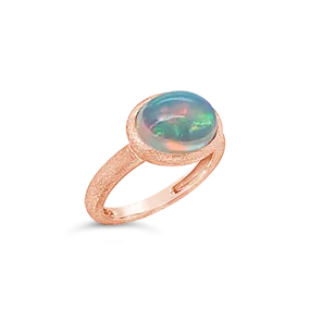 Opal & Rose Gold Ring