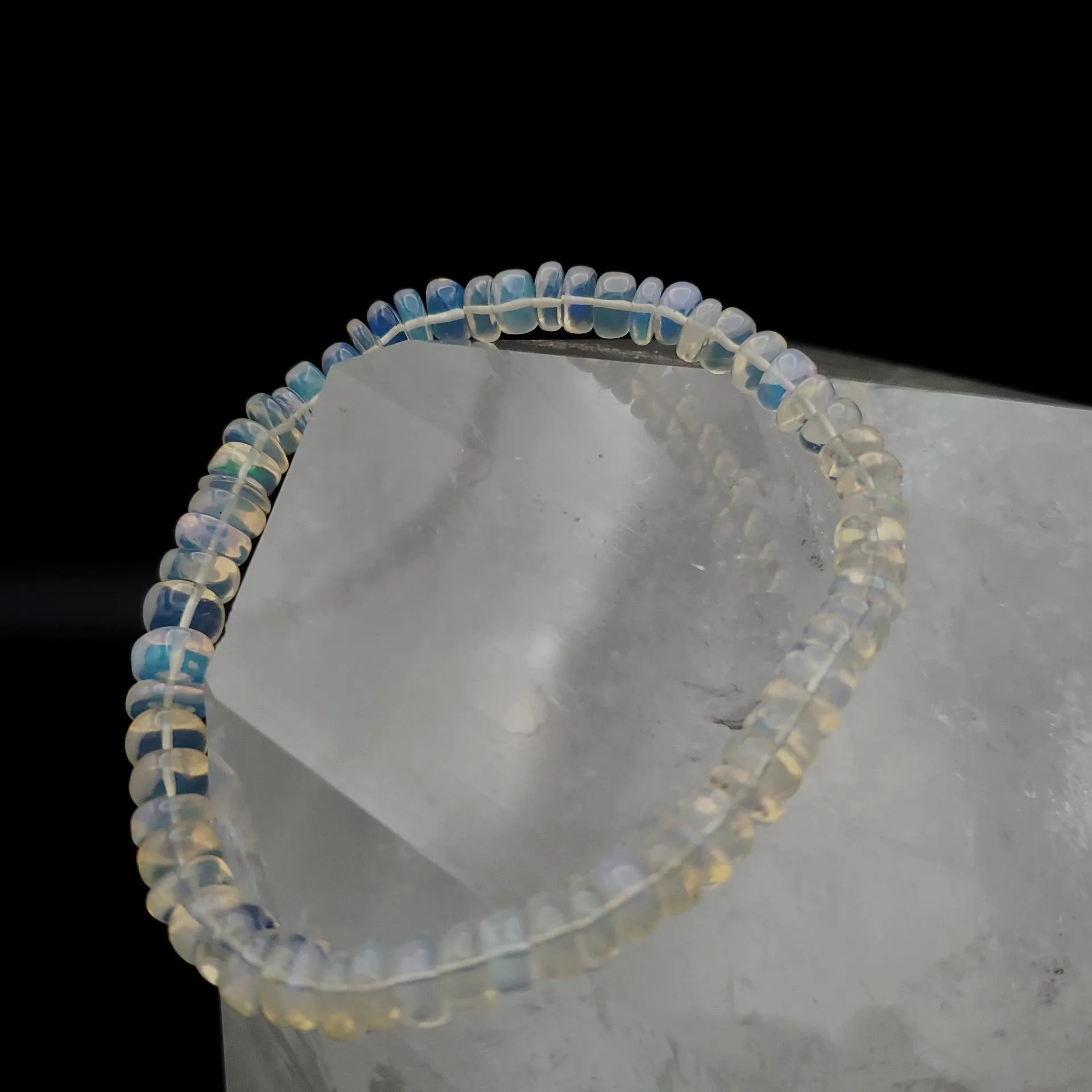 Opal Beaded Stretch Bracelet
