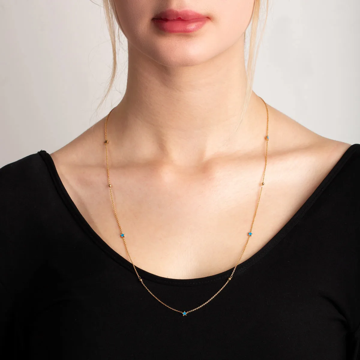 Orb and Star Chain Necklace