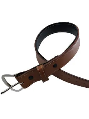 Padded Leather Belts - Natural Tan/Black