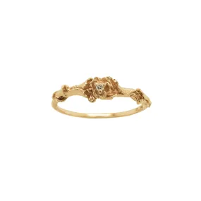 Pansy Signet Ring
