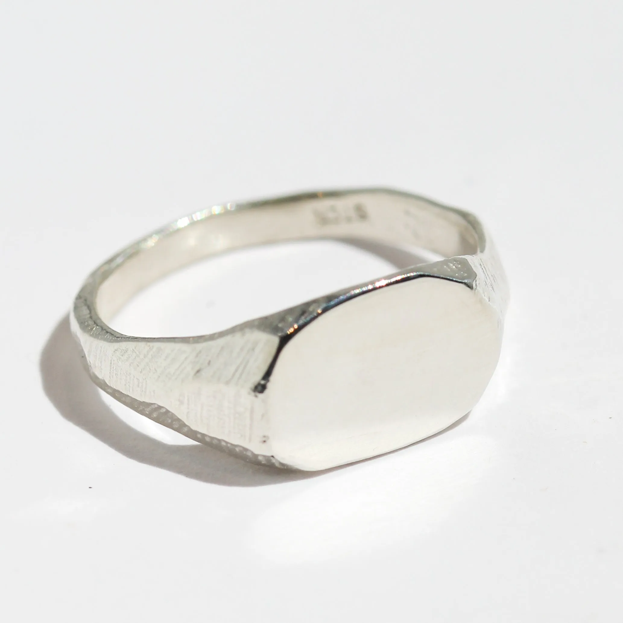 Petite Silver Signet Ring