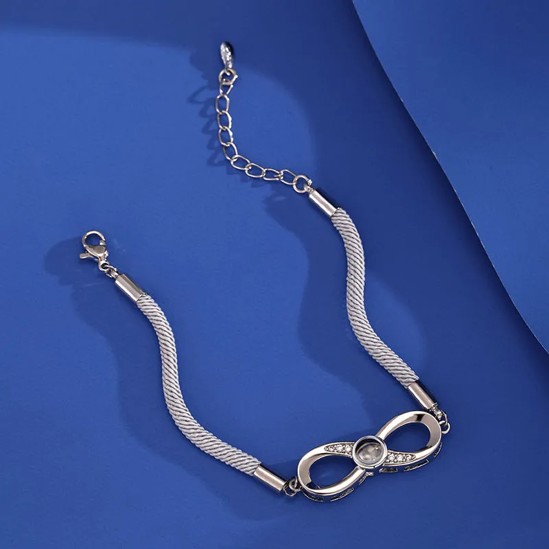 Photo Projection Infinity Bracelet