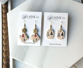 Polymer Clay Earrings - Christmas Trees