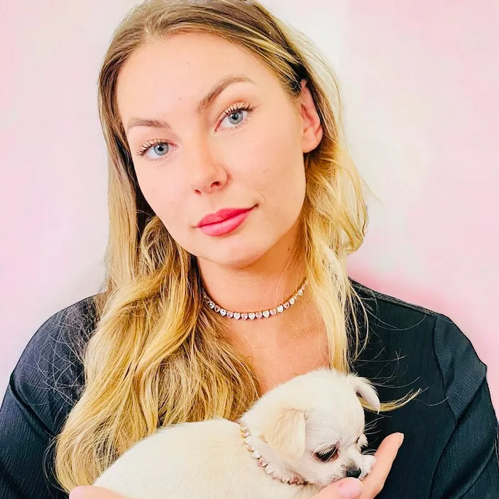 Precious Heart Dog Necklace