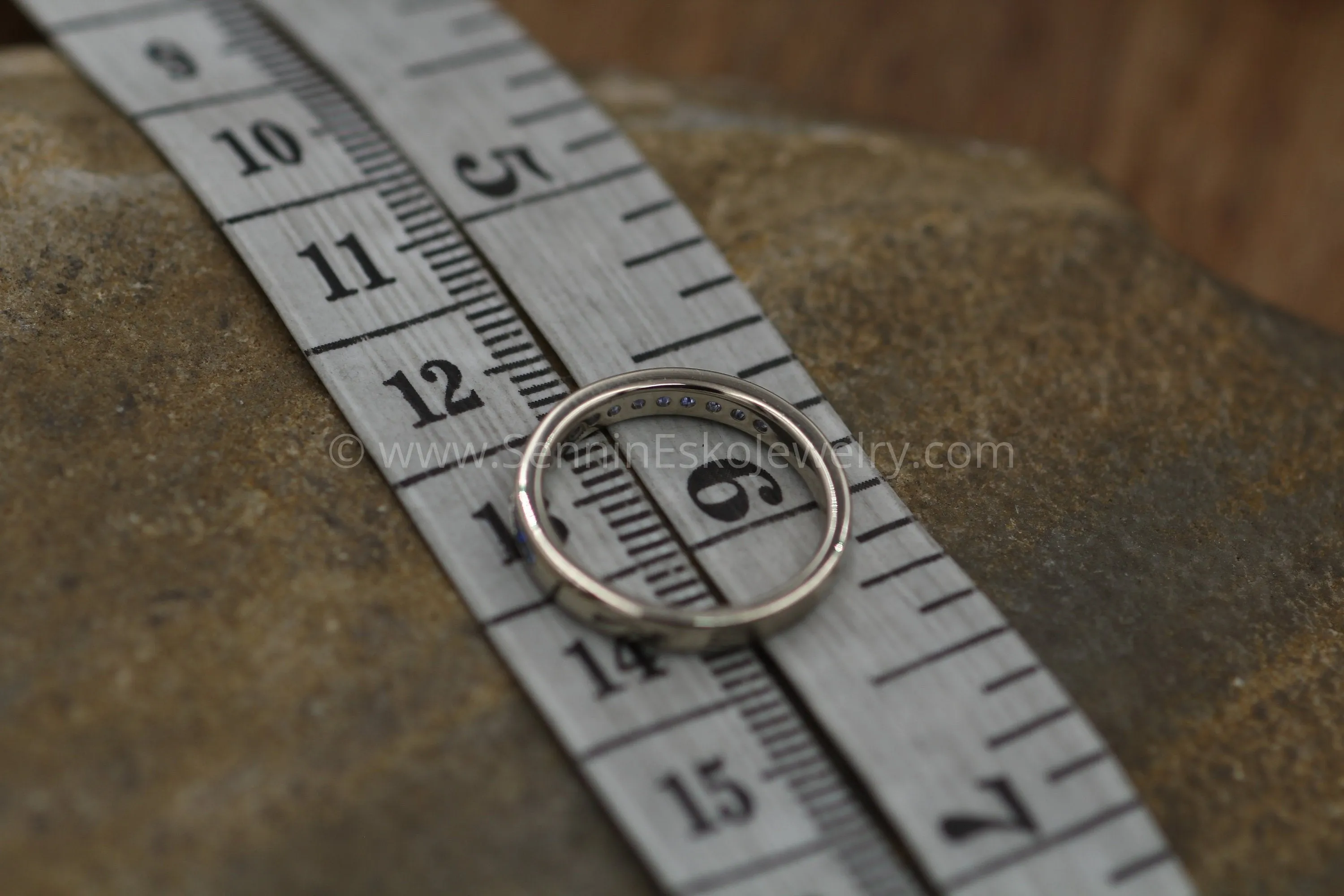 Precision cut Ceylon Color Sapphire Channel Ring - Natural Sapphire Wedding Band