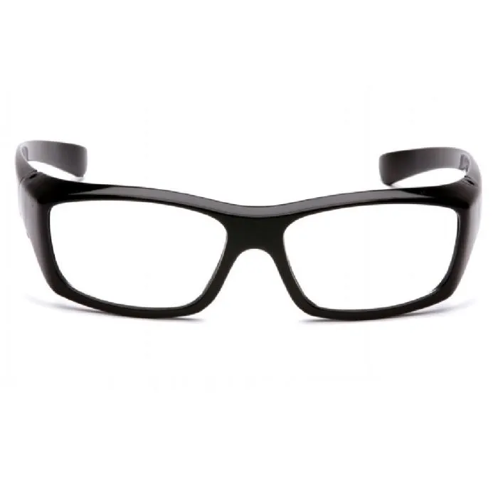 Pyramex Emerge Safety Glasses with Clear Lens and Black Frame