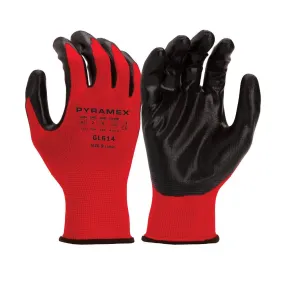 Pyramex Smooth Nitrile Coated Cut Resistant Work Gloves GL614 (12 Pair)