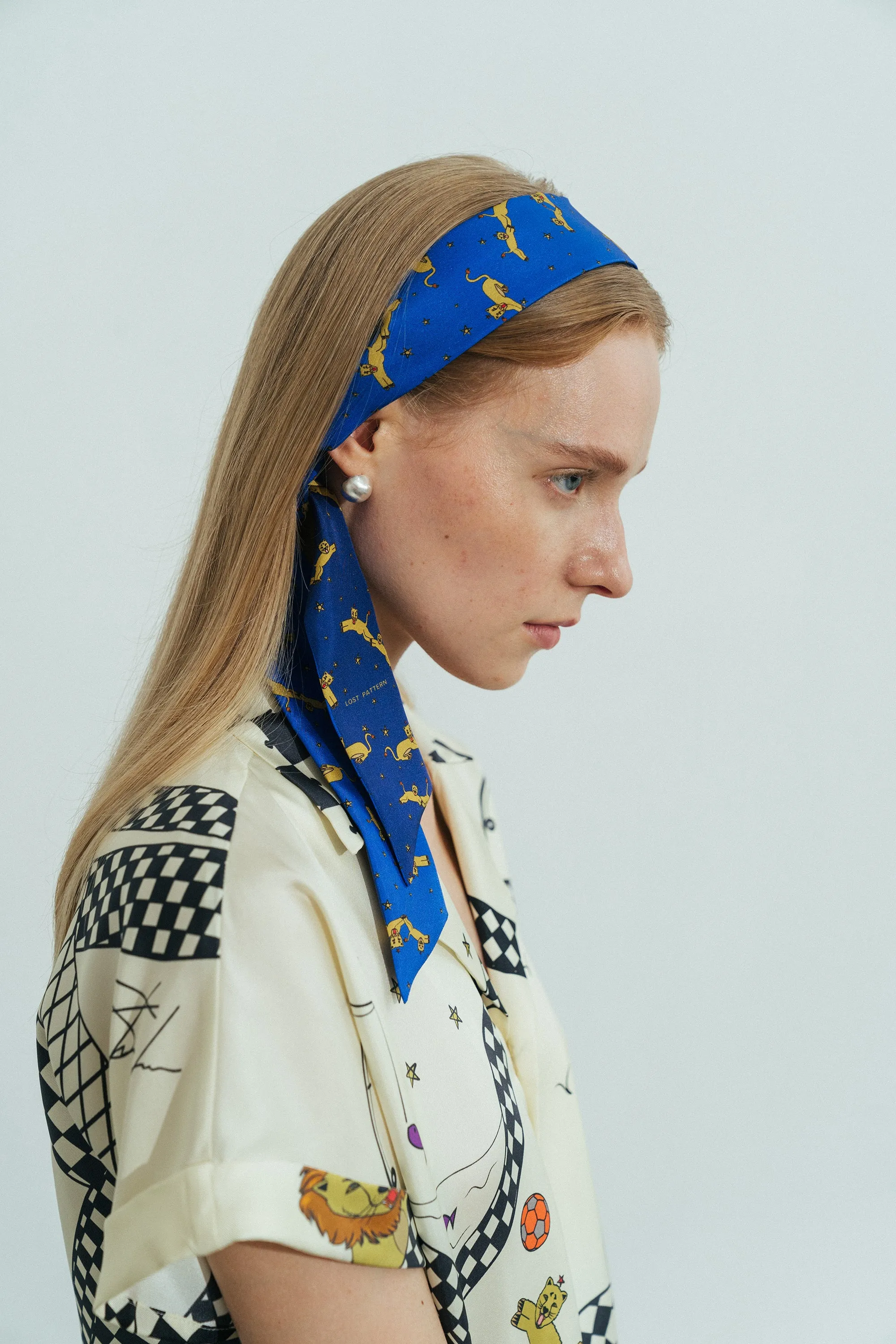 "Journey" Silk Twilly Scarf by SHANTALL LACAYO