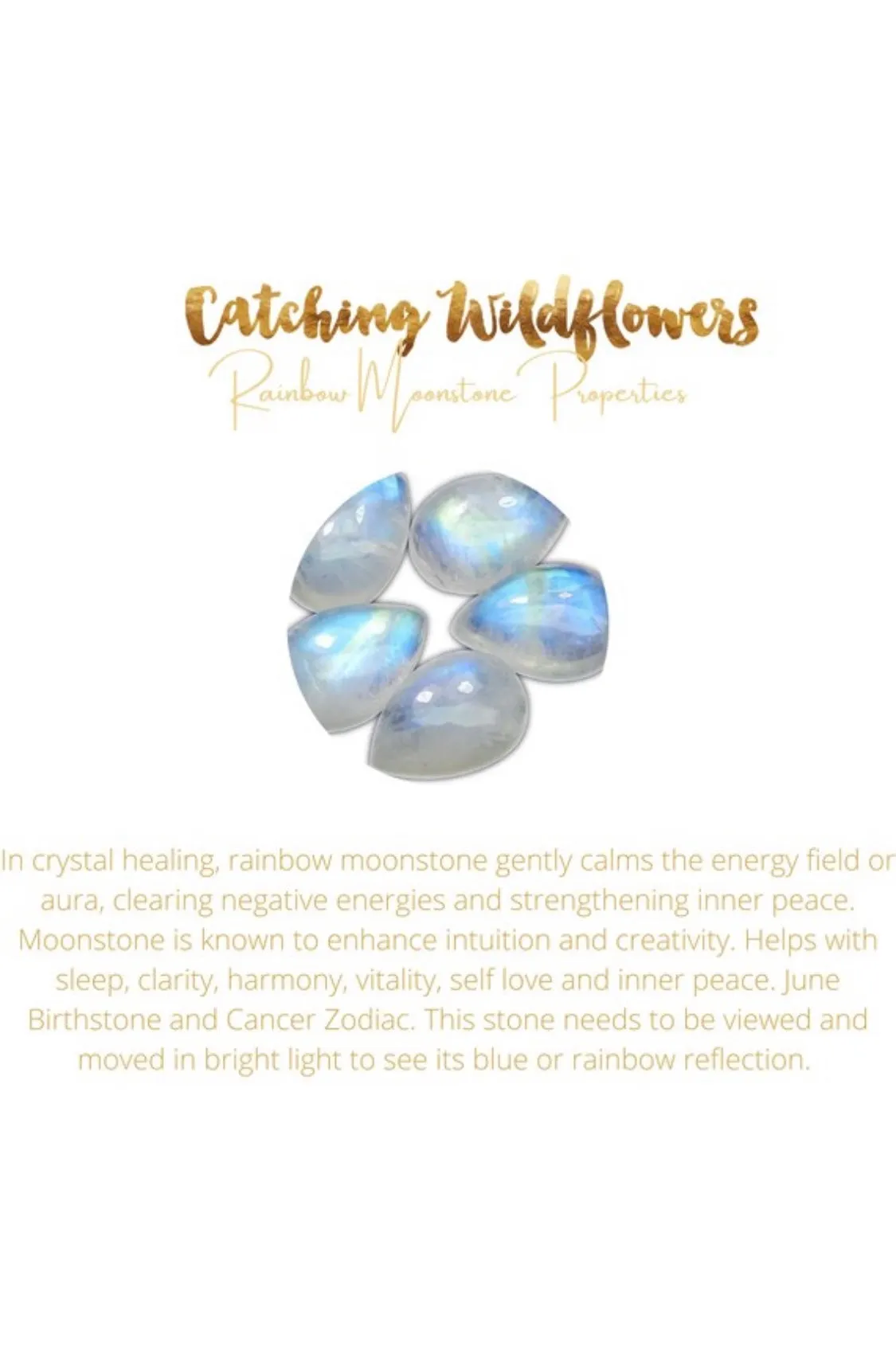 Rainbow Moonstone Pendant Necklace Crystal Necklace Sterling Silver or 14kt Gold Filled