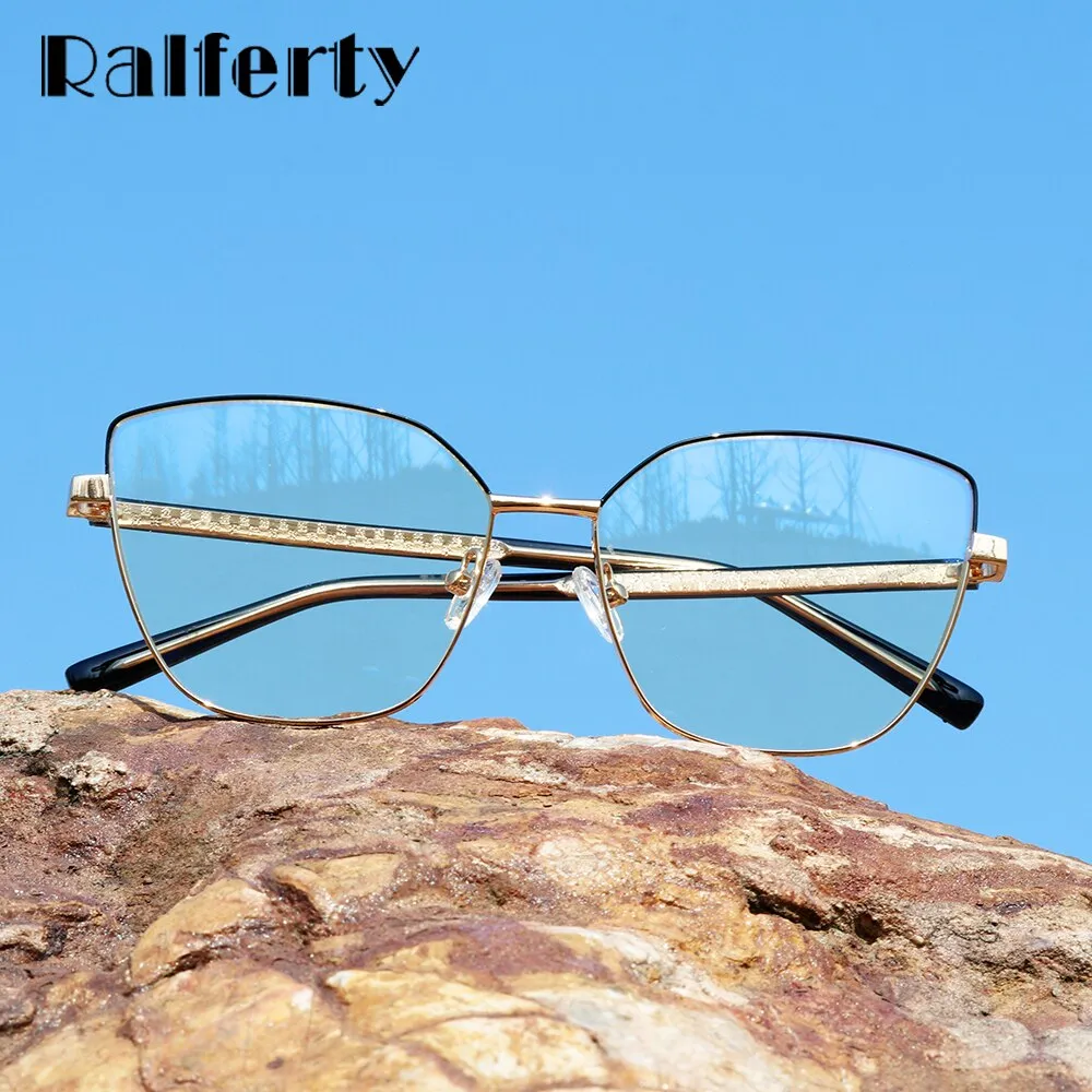 Ralferty Women's Eyeglasses Anti Blue Alloy 3002